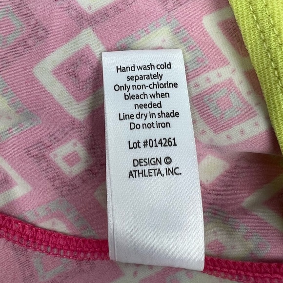 Athleta Lined Auroville Print Swim Shorts with Drawstring Sz: M - Picture 11 of 12